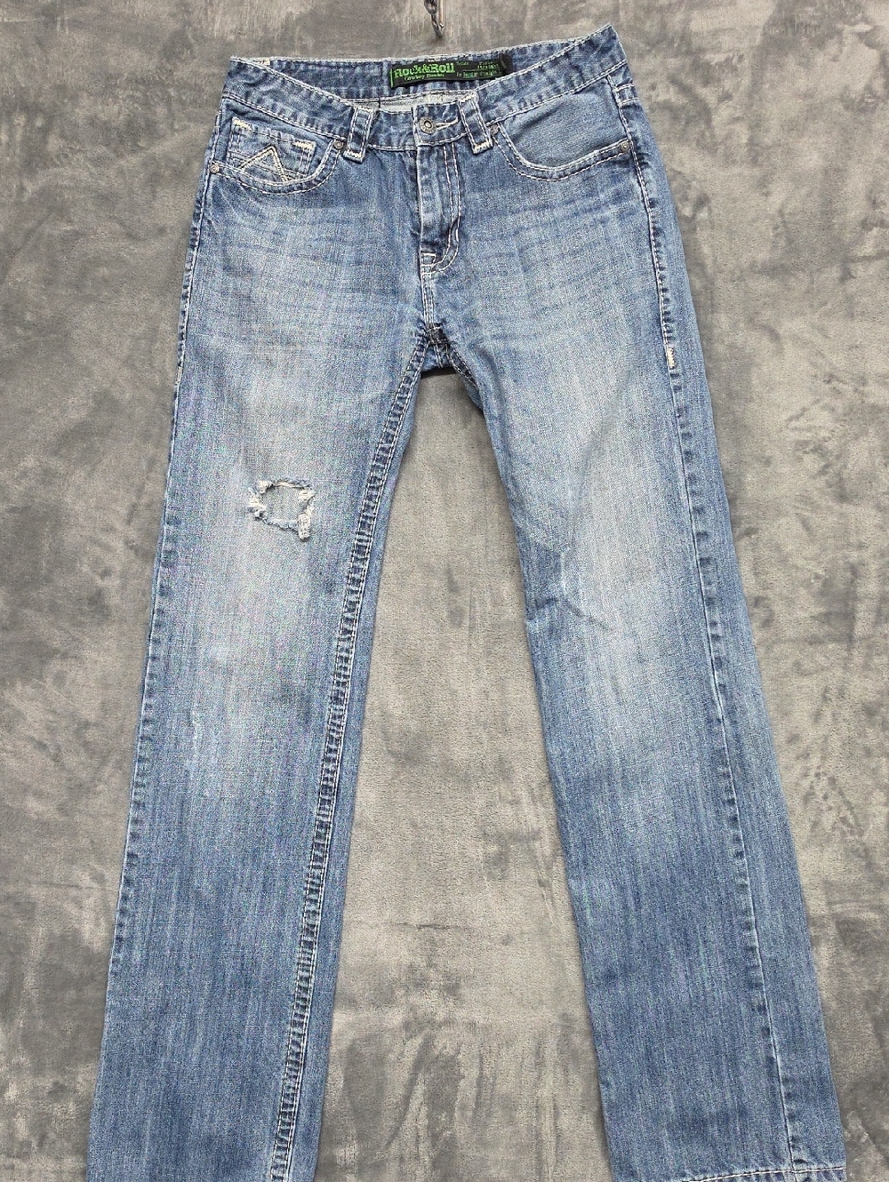 Rock & Roll Denim Men's Light Blue Straight Jeans sz 32